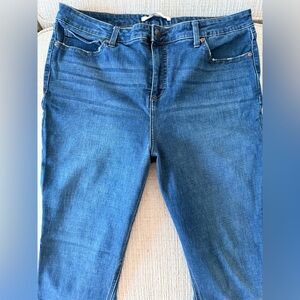 LC Lauren Conrad Women's Straight Leg Blue Jeans